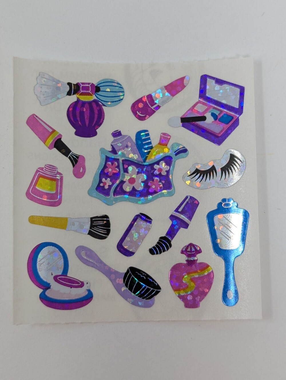 Sandylion Stickers Make Up Hair Brush Nail Polish Vintage